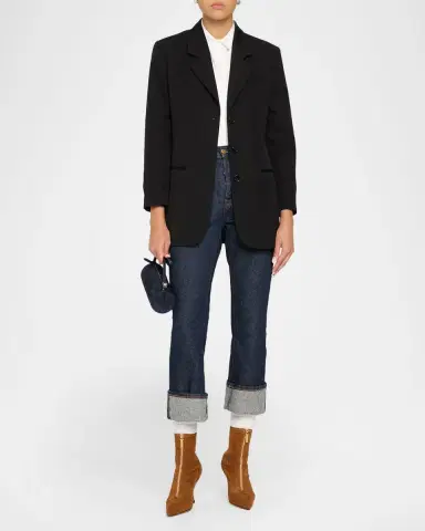 Thom Browne 90mm Wingtip Suede Booties | Thumbnail 3 Thom Browne 90mm Wingtip Suede Booties | Thumbnail 3