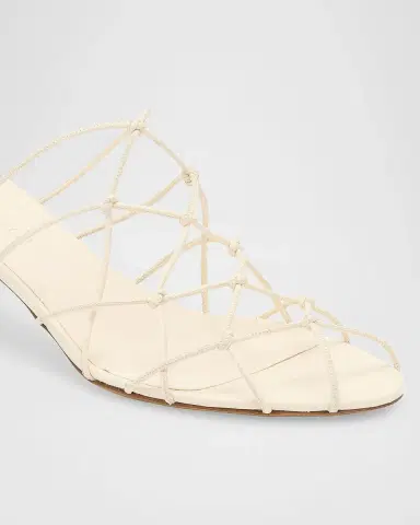 Ulla Johnson Colette 50MM Knotted Kitten-Heel Mules | Thumbnail 2 Ulla Johnson Colette 50MM Knotted Kitten-Heel Mules | Thumbnail 2