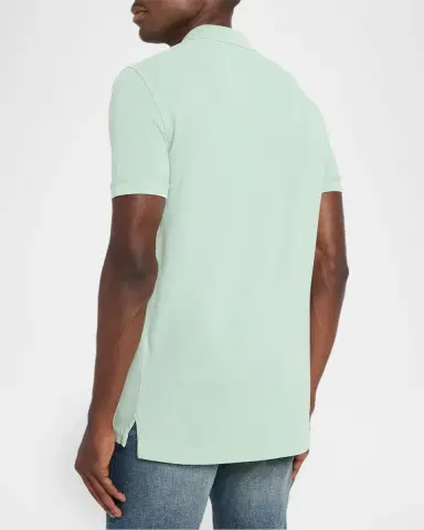 Tom Ford Men's Lyocell Pique Polo Shirt | Thumbnail 3 Tom Ford Men's Lyocell Pique Polo Shirt | Thumbnail 3