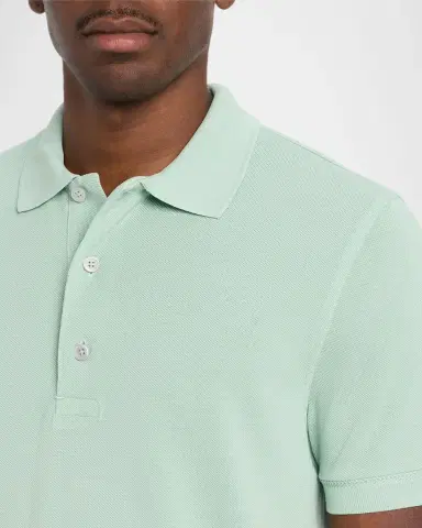 Tom Ford Men's Lyocell Pique Polo Shirt | Thumbnail 5 Tom Ford Men's Lyocell Pique Polo Shirt | Thumbnail 5