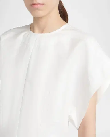 Bottega Veneta Compact Cotton Short-Sleeve Ankle Dress | Thumbnail 5 Bottega Veneta Compact Cotton Short-Sleeve Ankle Dress | Thumbnail 5