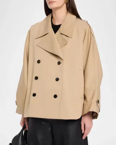 Co Dolman Cropped Trench Coat | Thumbnail 4 Co Dolman Cropped Trench Coat | Thumbnail 4