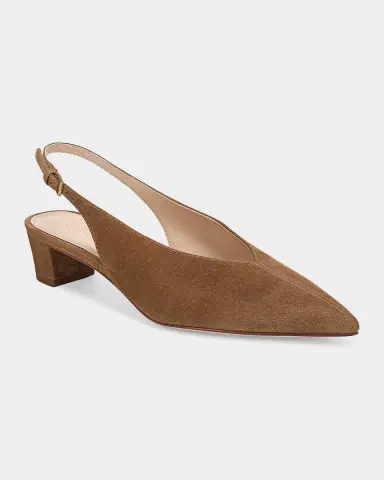 Veronica Beard Pamela Suede Slingback Pumps | Thumbnail 2 Veronica Beard Pamela Suede Slingback Pumps | Thumbnail 2