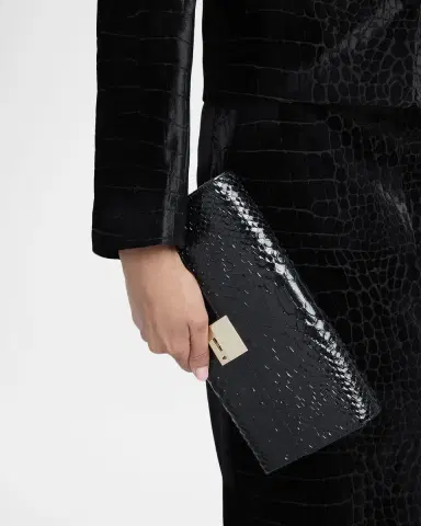 Tom Ford Jean Python-Embossed Leather Clutch | Thumbnail 2 Tom Ford Jean Python-Embossed Leather Clutch | Thumbnail 2