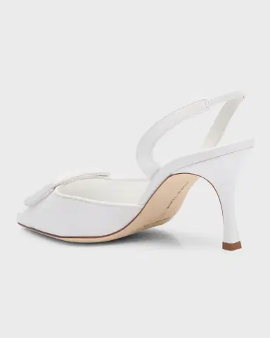 Manolo Blahnik Maysli Leather Buckle Halter Pumps | Thumbnail 4 Manolo Blahnik Maysli Leather Buckle Halter Pumps | Thumbnail 4