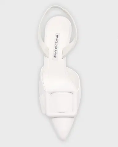 Manolo Blahnik Maysli Leather Buckle Halter Pumps | Thumbnail 5 Manolo Blahnik Maysli Leather Buckle Halter Pumps | Thumbnail 5