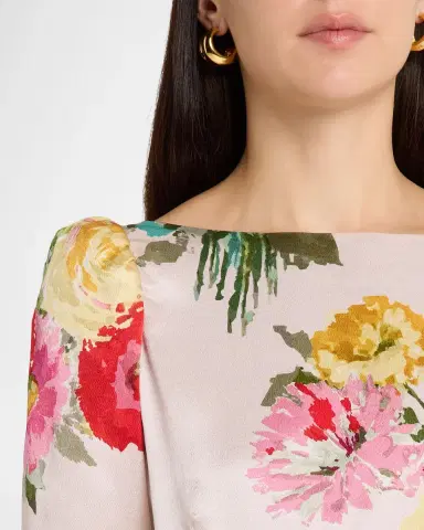 Libertine Pat Nixon Silk Belted Low-Back Column Gown | Thumbnail 5 Libertine Pat Nixon Silk Belted Low-Back Column Gown | Thumbnail 5