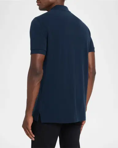 Tom Ford Men's Lyocell Pique Polo Shirt | Thumbnail 3 Tom Ford Men's Lyocell Pique Polo Shirt | Thumbnail 3