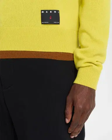 Marni Men's V-Neck Cashmere Sweater | Thumbnail 5 Marni Men's V-Neck Cashmere Sweater | Thumbnail 5