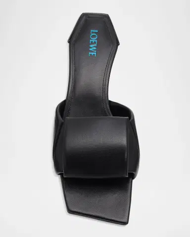 LOEWE 45mm Origami Leather Slide Sandals | Thumbnail 4 LOEWE 45mm Origami Leather Slide Sandals | Thumbnail 4