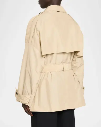 Marni Men's Belted Short Trench Coat | Thumbnail 3 Marni Men's Belted Short Trench Coat | Thumbnail 3