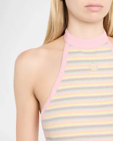 AMIRI MA Striped Rib Halter Mini Dress | Thumbnail 5 AMIRI MA Striped Rib Halter Mini Dress | Thumbnail 5