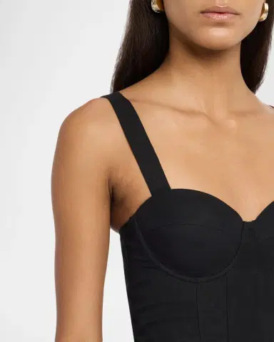 L'Agence Tiani Bustier Linen-Blend Dress | Thumbnail 5 L'Agence Tiani Bustier Linen-Blend Dress | Thumbnail 5