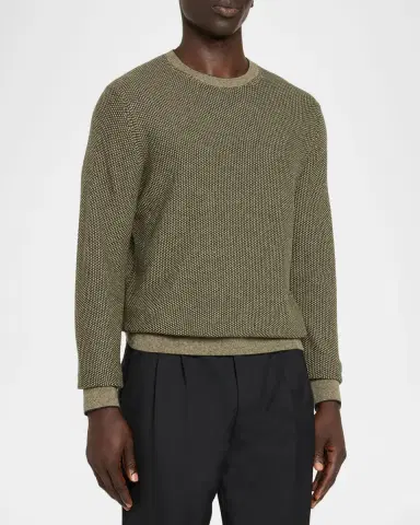 Vince Men 's Geometric Jacquard Sweater | Thumbnail 4 Vince Men 's Geometric Jacquard Sweater | Thumbnail 4
