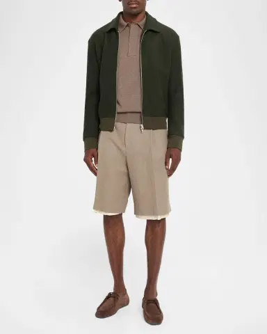 Jil Sander Men's Wool Zip Up Sweatshirt | Thumbnail 2 Jil Sander Men's Wool Zip Up Sweatshirt | Thumbnail 2