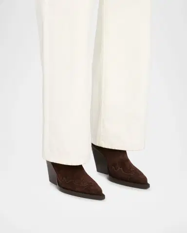Paris Texas 0mm Dallas Suede Western Ankle Boots | Thumbnail 2 Paris Texas 0mm Dallas Suede Western Ankle Boots | Thumbnail 2