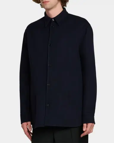 Jil Sander Double Wool Shirt Jacket | Thumbnail 4 Jil Sander Double Wool Shirt Jacket | Thumbnail 4