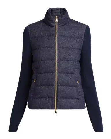Moncler Genius Wool & Cashmere Padded Zip-Up Cardigan | Thumbnail 1 Moncler Genius Wool & Cashmere Padded Zip-Up Cardigan | Thumbnail 1
