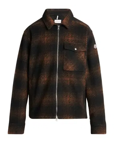 Moncler Men's Buffalo Check Full-Zip Shirt Jacket | Thumbnail 1 Moncler Men's Buffalo Check Full-Zip Shirt Jacket | Thumbnail 1