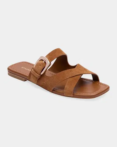 Stuart Weitzman Sai Suede Slide Sandals | Thumbnail 2 Stuart Weitzman Sai Suede Slide Sandals | Thumbnail 2