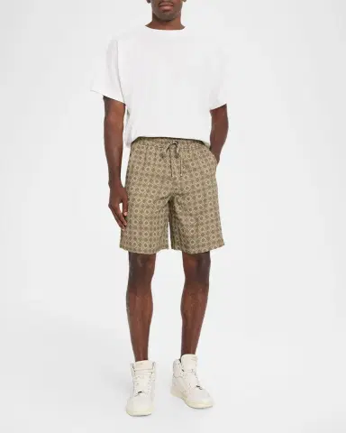 AMIRI Men's Ma Quad Twill Pull-On Shorts | Thumbnail 2 AMIRI Men's Ma Quad Twill Pull-On Shorts | Thumbnail 2