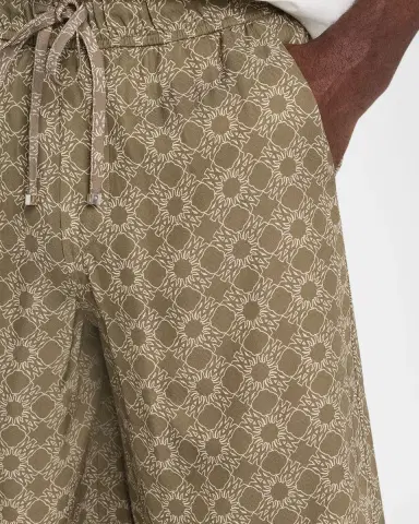 AMIRI Men's Ma Quad Twill Pull-On Shorts | Thumbnail 5 AMIRI Men's Ma Quad Twill Pull-On Shorts | Thumbnail 5