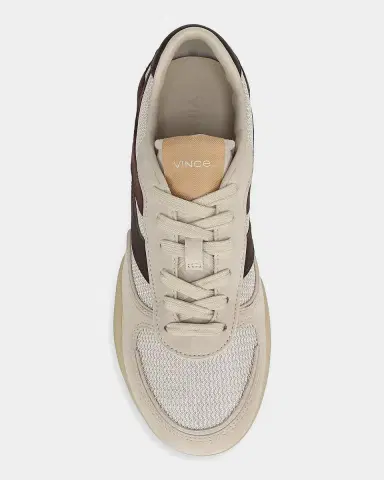 Vince Echo Leather & Mesh Low-Top Sneakers | Thumbnail 4 Vince Echo Leather & Mesh Low-Top Sneakers | Thumbnail 4