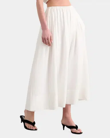 Toccin Imogen Linen-Cotton Midi Skirt | Thumbnail 5 Toccin Imogen Linen-Cotton Midi Skirt | Thumbnail 5