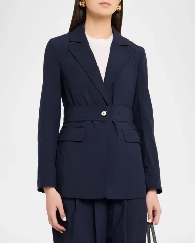 Veronica Beard Howard Belted Jacket | Thumbnail 4 Veronica Beard Howard Belted Jacket | Thumbnail 4