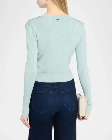Toccin Zoe Cropped Fitted Cardigan | Thumbnail 3 Toccin Zoe Cropped Fitted Cardigan | Thumbnail 3