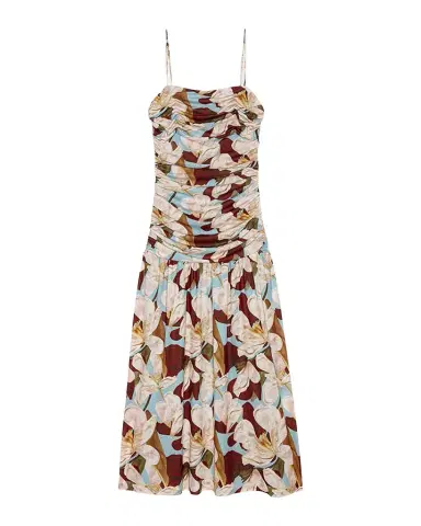 Rails Dolly Floral Ruched Mesh Dress | Thumbnail 1 Rails Dolly Floral Ruched Mesh Dress | Thumbnail 1