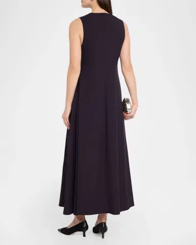 Emporio Armani Sleeveless A-Line Cady Maxi Dress | Thumbnail 3 Emporio Armani Sleeveless A-Line Cady Maxi Dress | Thumbnail 3