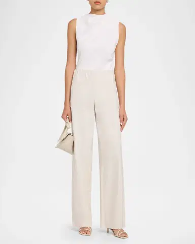 Vince Colette High-Rise Crepe Pants | Thumbnail 2 Vince Colette High-Rise Crepe Pants | Thumbnail 2