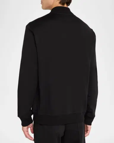 Brunello Cucinelli Men's Bomber Full-Zip Sweatshirt | Thumbnail 3 Brunello Cucinelli Men's Bomber Full-Zip Sweatshirt | Thumbnail 3