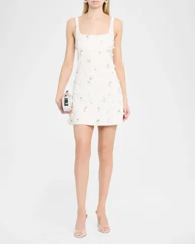 SIMKHAI Ziva Sleeveless Embellished Mini Dress | Thumbnail 2 SIMKHAI Ziva Sleeveless Embellished Mini Dress | Thumbnail 2