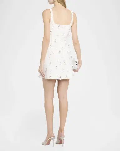 SIMKHAI Ziva Sleeveless Embellished Mini Dress | Thumbnail 3 SIMKHAI Ziva Sleeveless Embellished Mini Dress | Thumbnail 3