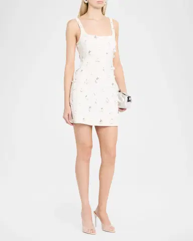 SIMKHAI Ziva Sleeveless Embellished Mini Dress | Thumbnail 4 SIMKHAI Ziva Sleeveless Embellished Mini Dress | Thumbnail 4