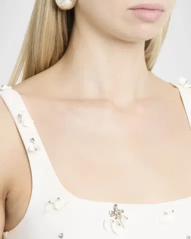 SIMKHAI Ziva Sleeveless Embellished Mini Dress | Thumbnail 5 SIMKHAI Ziva Sleeveless Embellished Mini Dress | Thumbnail 5