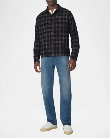 Joe 's Jeans Men 's Plaid Double-Pocket Button-Down Shirt | Thumbnail 2 Joe 's Jeans Men 's Plaid Double-Pocket Button-Down Shirt | Thumbnail 2