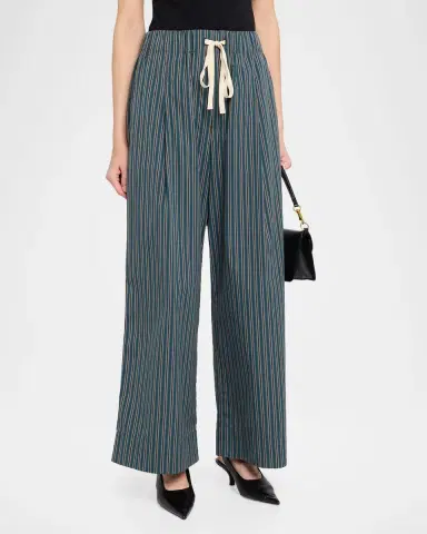 A.L.C. James Striped Cotton Drawstring Pants | Thumbnail 4 A.L.C. James Striped Cotton Drawstring Pants | Thumbnail 4
