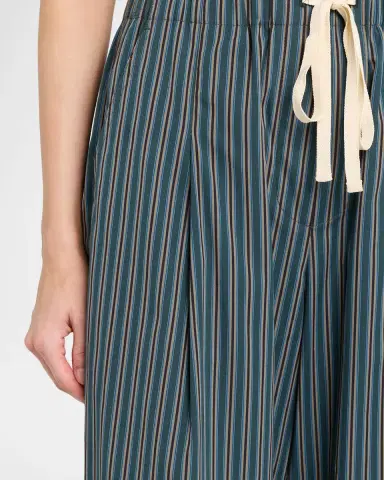 A.L.C. James Striped Cotton Drawstring Pants | Thumbnail 5 A.L.C. James Striped Cotton Drawstring Pants | Thumbnail 5