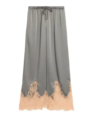 L'Agence Mirel Lace-Trim Satin Pants | Thumbnail 1 L'Agence Mirel Lace-Trim Satin Pants | Thumbnail 1