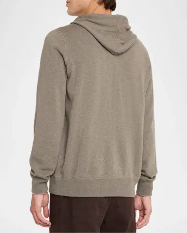 Brunello Cucinelli Men's Cashmere Knit Full-Zip Hoodie | Thumbnail 3 Brunello Cucinelli Men's Cashmere Knit Full-Zip Hoodie | Thumbnail 3