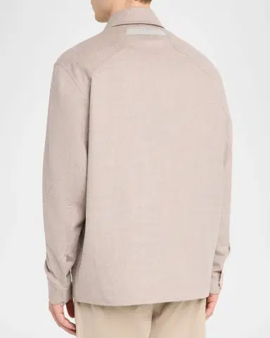 Sease Men's Double Wool-Cashmere Overshirt | Thumbnail 3 Sease Men's Double Wool-Cashmere Overshirt | Thumbnail 3