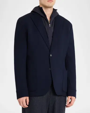 Sease Men 's Hooded Blazer with Removable Bib | Thumbnail 4 Sease Men 's Hooded Blazer with Removable Bib | Thumbnail 4