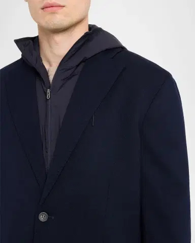 Sease Men 's Hooded Blazer with Removable Bib | Thumbnail 5 Sease Men 's Hooded Blazer with Removable Bib | Thumbnail 5