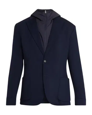 Sease Men 's Hooded Blazer with Removable Bib | Thumbnail 1 Sease Men 's Hooded Blazer with Removable Bib | Thumbnail 1