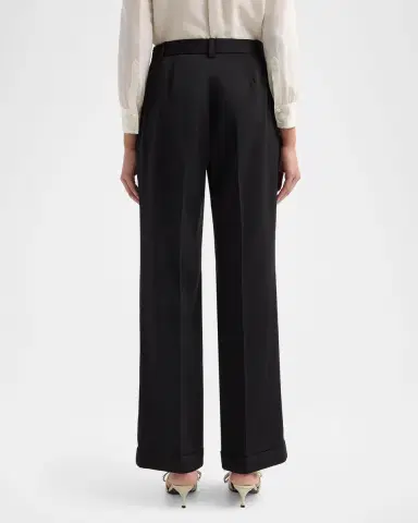 Elie Tahari July The Adrianna Pleated-Front Straight-Leg Pants | Thumbnail 3 Elie Tahari July The Adrianna Pleated-Front Straight-Leg Pants | Thumbnail 3