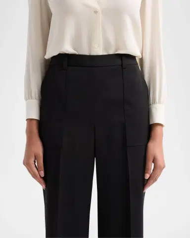 Elie Tahari July The Adrianna Pleated-Front Straight-Leg Pants | Thumbnail 5 Elie Tahari July The Adrianna Pleated-Front Straight-Leg Pants | Thumbnail 5
