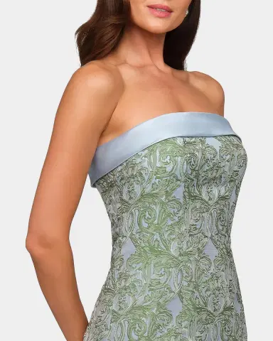 Kay Unger New York Deborah Floral Tea-Length Dress | Thumbnail 5 Kay Unger New York Deborah Floral Tea-Length Dress | Thumbnail 5